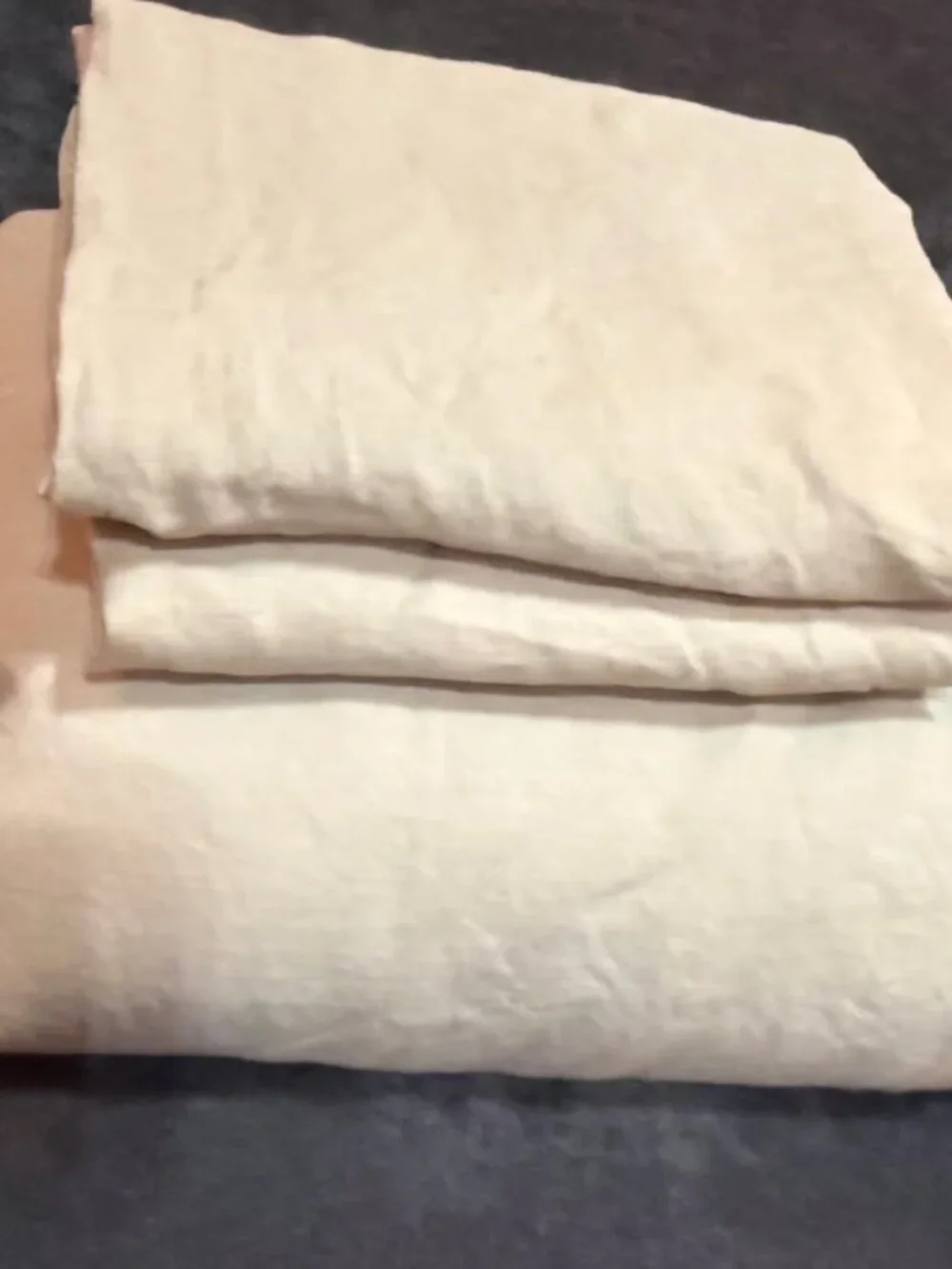 Quince King/Cal King European Linen Duvet Cover Set, Toffy